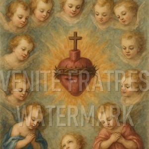 Sacred Heart of Jesus - Traditional Catholic Wall Art Printable - High Resolution Instant Digital Print Download