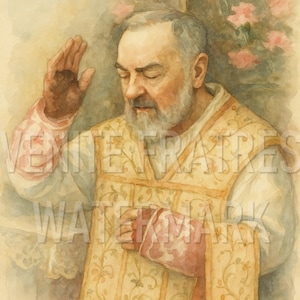St. Padre Pio - Traditional Catholic Wall Art Printable - High Resolution Instant Digital Print Download