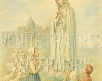 Our Lady of Fatima - Catholic Wall Art Printable (Digital Download)