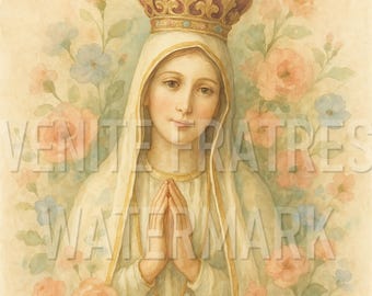 Our Lady of Fátima - Catholic Wall Art Printable (Digital Download)