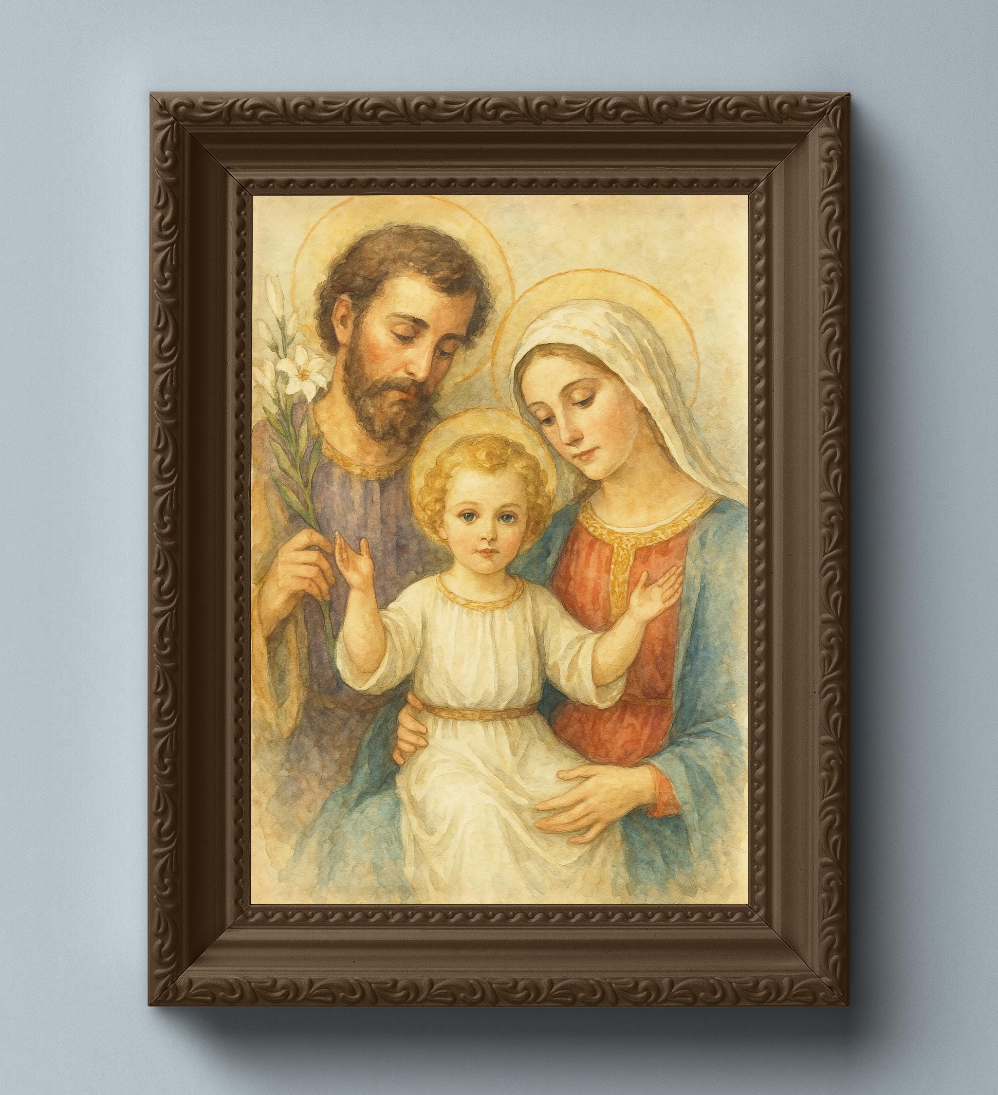 Holy Family - Traditional Catholic Wall Art Printable - High Resolution ...