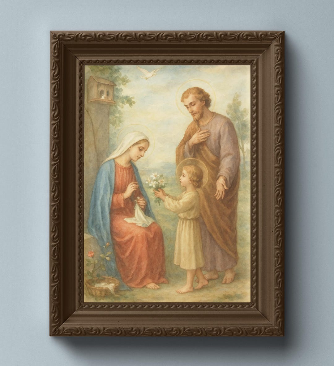 Holy Family - Traditional Catholic Wall Art Printable - High Resolution ...