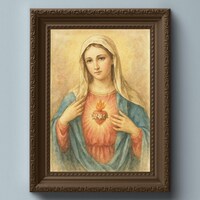 The Immaculate Heart of Mary Custom Digital Oil Painting DIGITAL ...