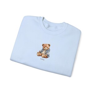 Teddy Bear Sweatshirt - Unisex Heavy Blend Crewneck, Cute Bear Graphic, Fall Fashion, Gift for Animal Lovers, Comfortable Apparel