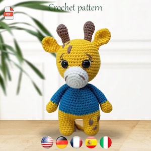 Giraffe Crochet Pattern - Amigurumi Giraffe - Giraffe Toy - PDF tutorial