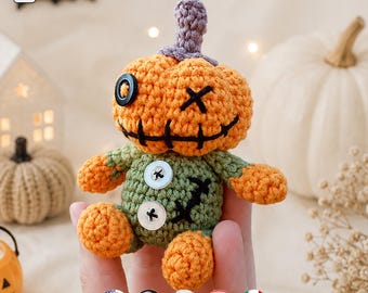 Spooky Pumpkin Crochet Pattern: Amigurumi Halloween Decor (PDF Tutorial)