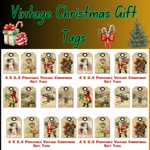 Vintage Christmas Gift Tags