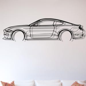 Mustang SM Edition Detailed Metal Wall Art, Metal Wall Decor, Garage Decor, Mustang Garage, Mustang GT, Mustang Accessories, Mustang Gift