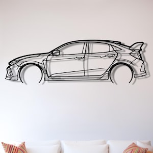 Ford Civic Type R FK8 Wandkunst, Ford Civic Metal Art, Civic Decor, Civic Garage, Civic Metallwanddekor, Civic Zubehör, FK8 Geschenke