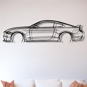 Mustang GT S550 Detailed Metal Wall Art, Metal Wall Decor, Garage Decor, Mustang Garage, GT Mustang, Mustang Accessories, Mustang Gift