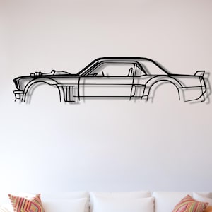 Ford Mustang 1400hp, Mustang Metal Car Wall Art, Metal Wall Decor, Gift For Car Lovers, Birthday Gift, Garage Decor, Mustang Garage