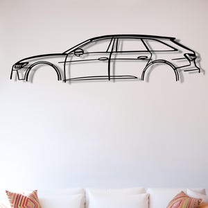Audi RS6 Wall Art, RS5 Metal Car Wall Art, Gift For Car Lovers, Birthday Gift, Audi Garage , RS6 Metal Wall Decor, RS6 Accessories