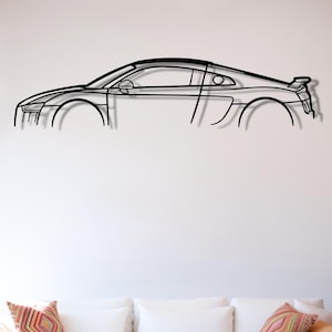 Audi R8 Wall Art, R8 Metal Car Wall Art, Gift For Car Lovers, Birthday Gift, Audi Garage , R8 Metal Wall Decor, R8 Accessories