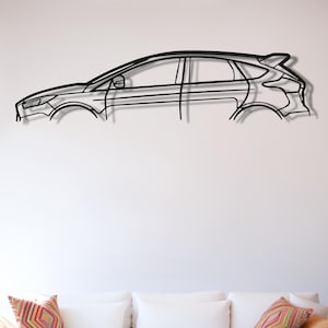 Ford Focus Wall Art, Focus Metal Car Wall Art, Focus Decor, Focus Garage , Focus Metal Wall Decor, Focus Accessories, Focus Gifts