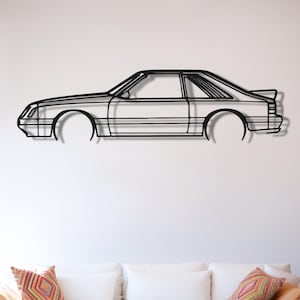 1985 Mustang GT Detailed Metal Wall Art, Mustang Wall Decor, Mustang Gift, Garage Decor, Mustang Garage, 1985 Mustang, 85 Mustang