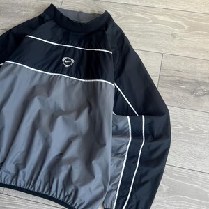 Vintage Y2K Nike Center Swoosh Helnylon Sweatshirt 90-tal bild 3