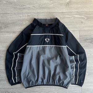 Vintage Y2K Nike Center Swoosh Helnylon Sweatshirt 90-tal bild 1