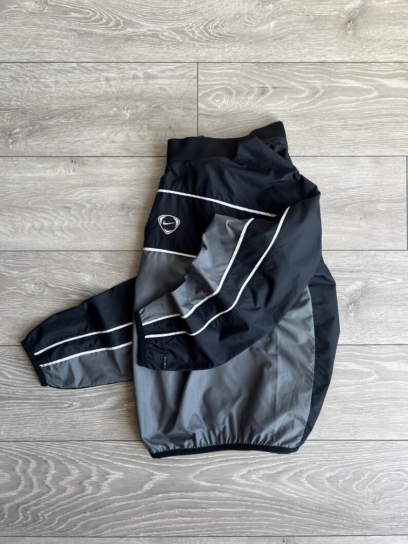 Vintage Y2K Nike Center Swoosh Helnylon Sweatshirt 90-tal bild 10