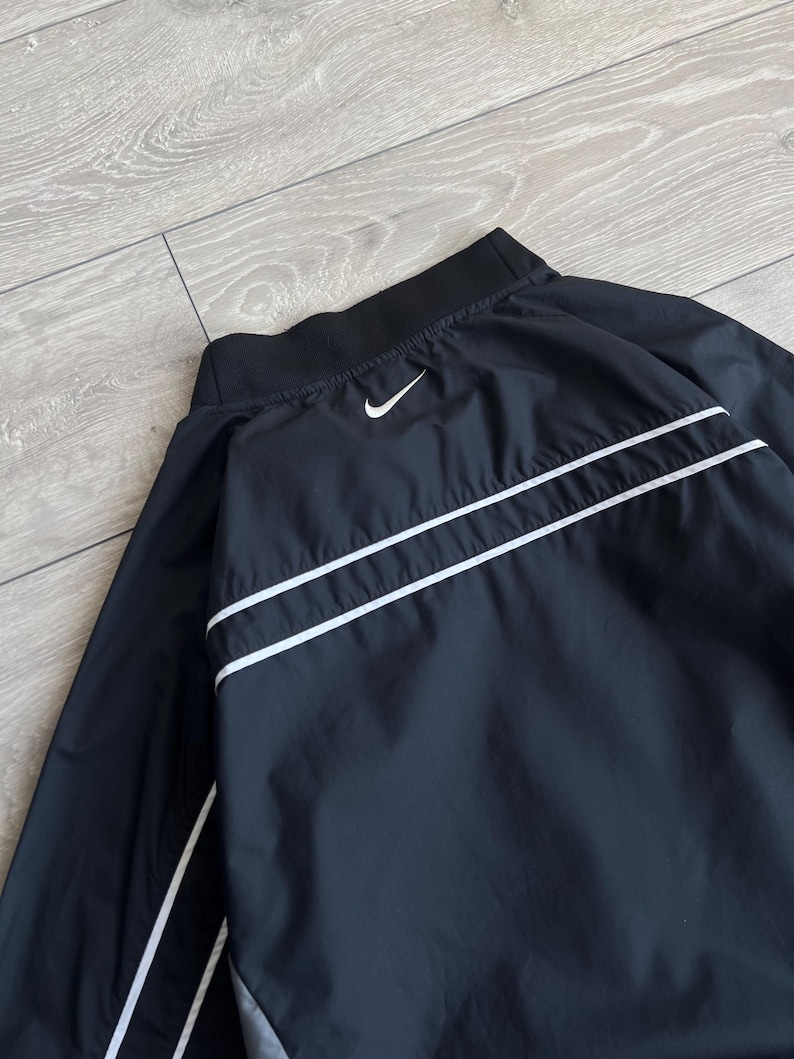 Vintage Y2K Nike Center Swoosh Helnylon Sweatshirt 90-tal bild 8