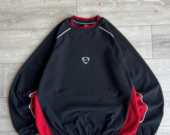 Vintage Y2K Nike Center Swoosh Baggy Fleece Sweatshirt 90-talet