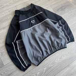 Vintage Y2K Nike Center Swoosh Helnylon Sweatshirt 90-tal bild 6