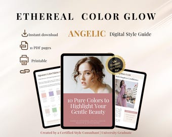 Angelic Style Guide for Women 40+ | Printable Color Palette PDF