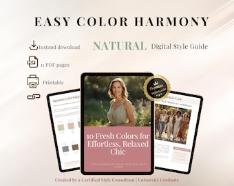 Natural Style Guide for Women 40+ | Effortless Wardrobe Inspiration (Printable PDF)