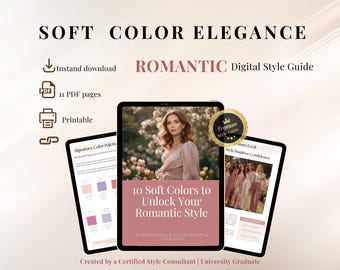 Romantic Style Guide – Feminine Color Palette | Digital PDF