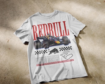 Vintage Redbull Racing T-Shirt | Formula 1 Fan Merch | F1 Redbull Tee