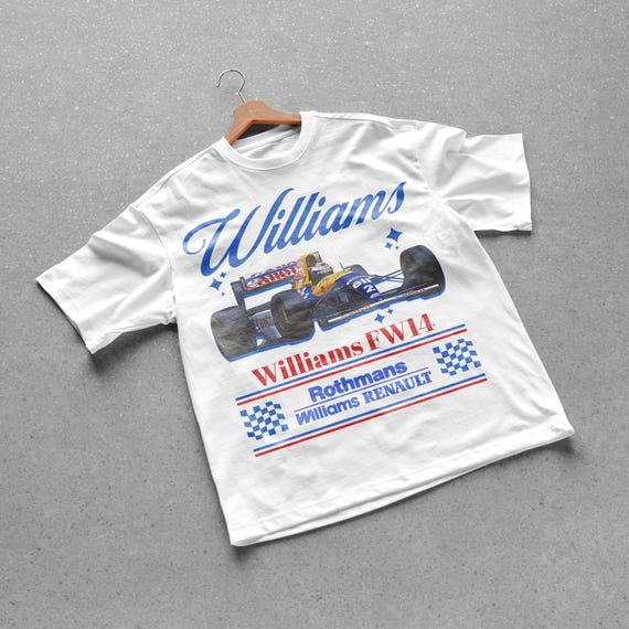 Williams Formula 1 Vintage Tee | F1 merch | Formula 1 gift | Williams F1 | Retro Motorsport