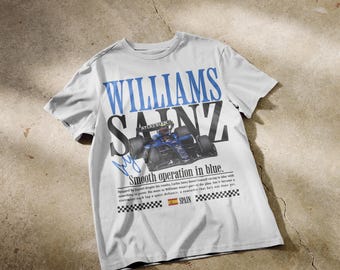 Carlos Sainz F1 T-shirt | Formula 1 | Williams F1 | Formula one merch