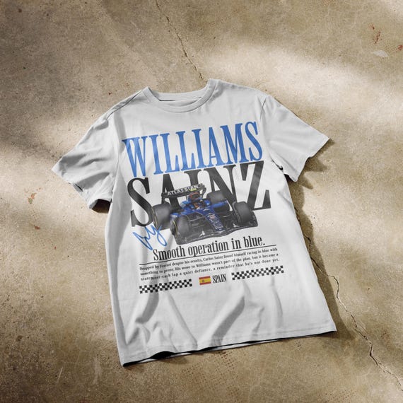 Carlos Sainz F1 T-shirt | Formula 1 | Williams F1 | Formula one merch