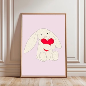 Hasen Kinderzimmer Digital Art 3er Set