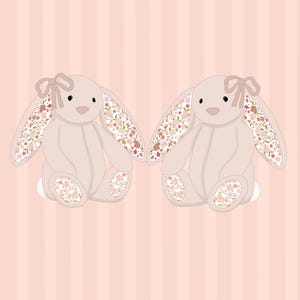 Jellycat und Hase Kinderzimmer Prints