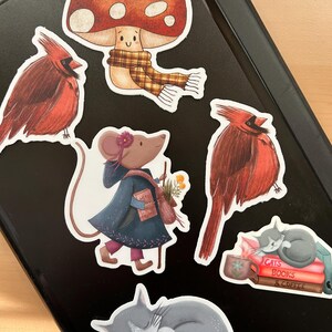 Compre 3 adesivos e ganhe 1 grátis, adesivos de vinil recortados, arte desenhada à mão, adesivo Hydroflask, adesivo para laptop, compre e economize