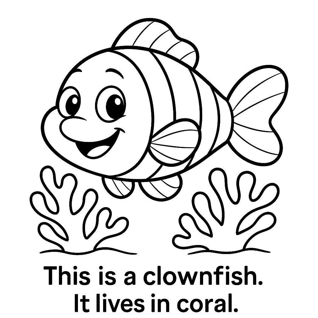 Sea Animals Coloring Book for Kids | Printable PDF | 15 Pages | Ages 3 ...
