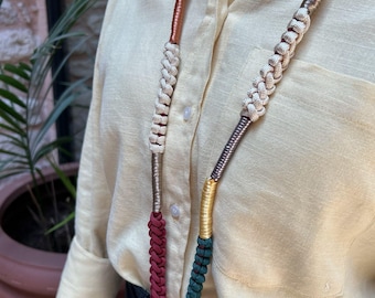 Conjunto de alças para celular feitas à mão em paracord, alças transversais para celular