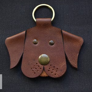 Dog Keychain - PDF Digital File - DIY Key Fob Template for Leathercrafters