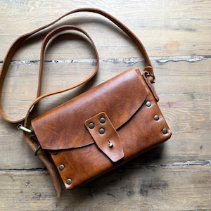 Leather Bag Pattern –  Leather Crossbody Template