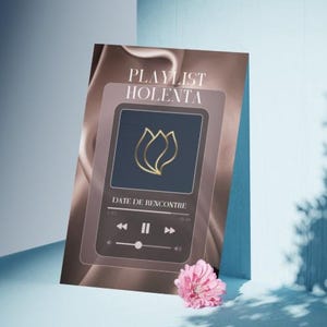 Personalized couple playlist poster – Simple Spotify design – Original romantic gift – Digital file or paper print