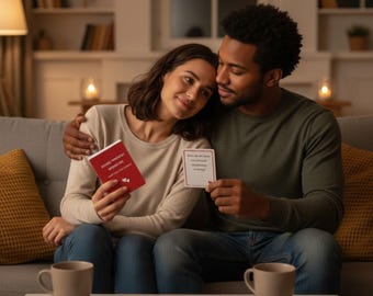 Couples Conversation Cards: Deep Connection Prompts for Meaningful Dialogue, Date Night Activity  (PDF)