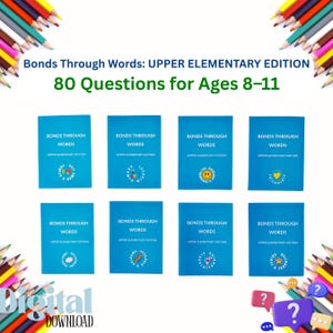 Konversationskarten für Kinder im Alter von 8, 9, 10, 11 Jahren | Oberstufe Grundstufe | 80 druckbare Anweisungen - emotionale Intelligenz und Wachstumsaktivitäten