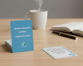 Tarjetas de conversación para padres y adolescentes: Ideas para fortalecer el vínculo y comprender a su hijo adolescente (PDF imprimible)