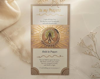In My Prayers – Gift Token | Christian Keepsake | Held in Prayer | Faith Gift | Religious Token  | Jesus Love