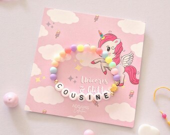 Personalisierbares Perlenarmband mit Namen – Buntes Custom Schmuck Geschenk für Kinder und Erwachsene