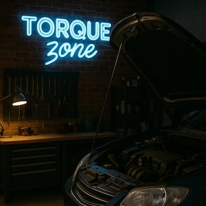 Benutzerdefinierte Garage Leuchtreklame - personalisiertes LED-Namensschild für Auto-Werkstatt, Mechaniker-Garagen-Licht, Auto-Wanddekor, Mannhöhlenschild, Geschenk für das Auto