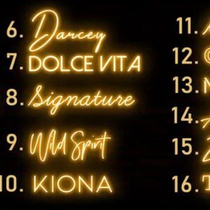 Custom LED Sign, Studio Wall Decor, Personalized LED Text, Pink Neon ...