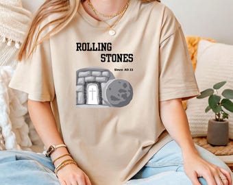 Rolling Stones T-shirt, Easter Shirt, Easter Jesus Shirt, Christian Gifts, Trendy Easter Clothing, Jesus Christ Shirt, Faith, Gildan
