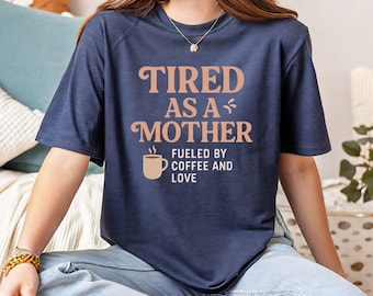 疲れたママクラブTシャツ、ママライフTシャツ、母の日Tシャツ、ママへの感謝Tシャツ、面白いママTシャツ、ママへのプレゼント、疲れ果てたママTシャツ
