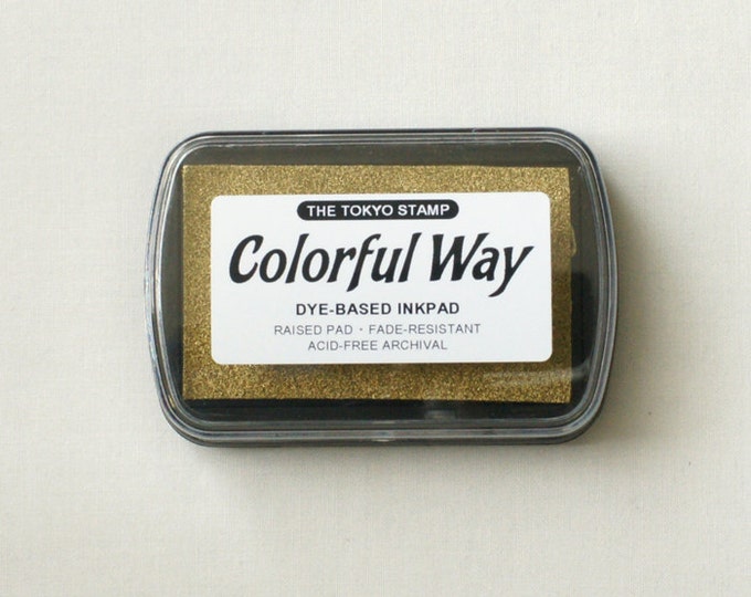 Gold Ink Pad for Stamping Etsy